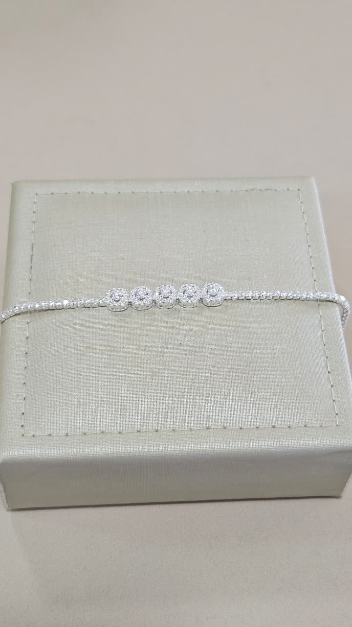 Pulseira Riviera com Zircônias Brancas em Prata 925 Casa Plata®