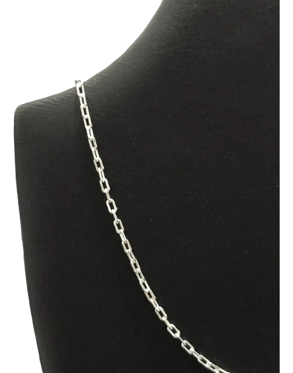 Cadena De Hombre Plata 925 Forcet Cuadrada Maciza 55cm Casa Plata