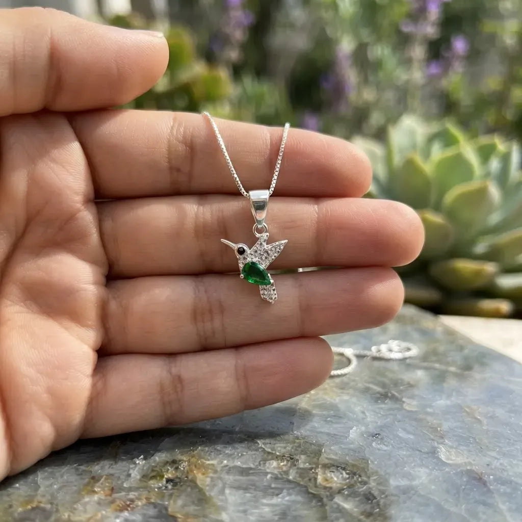 Cadena Veneciana Dije Plata 925 Colibrí Picaflor Casa Plata