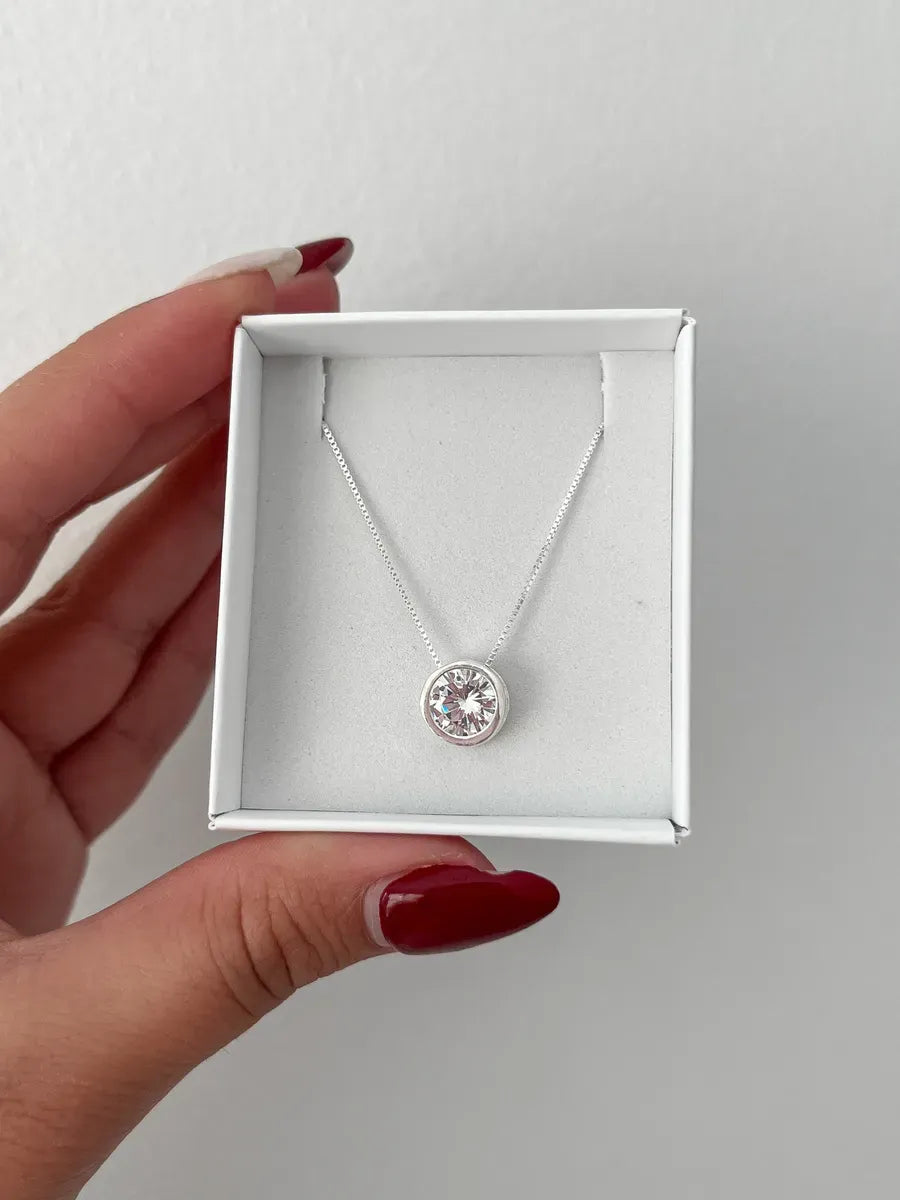 Cadena Y Dije Susano Brillo Cubic Regalo Mujer Plata 925 Casa Plata