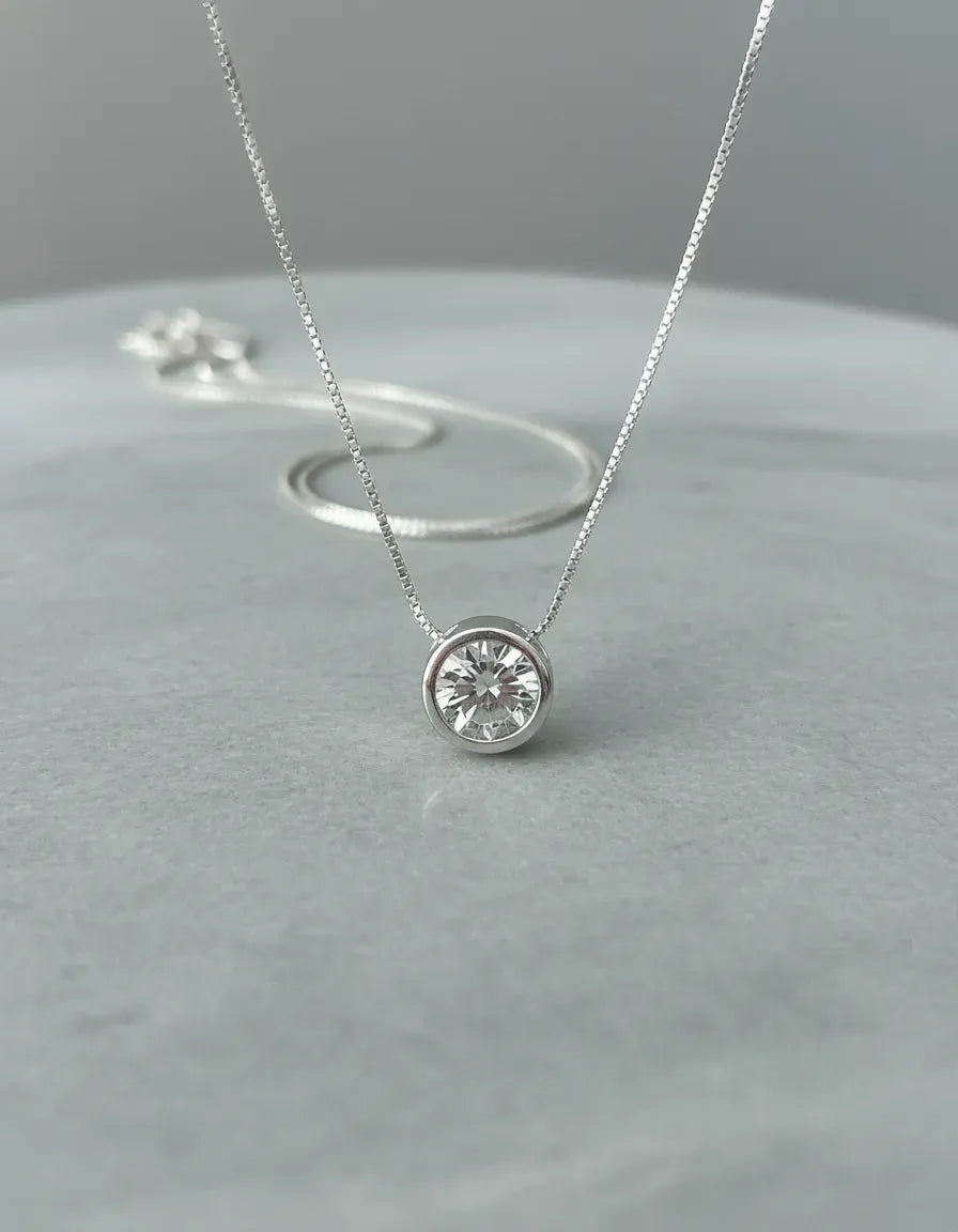 Cadena Y Dije Susano Brillo Cubic Regalo Mujer Plata 925 Casa Plata