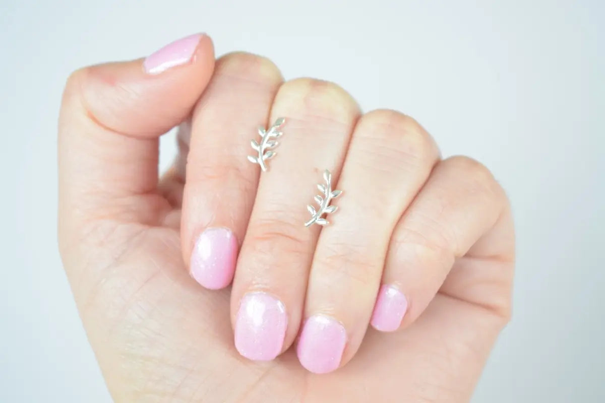 Aritos De Plata Para Mujer Hojitas Plata 925 Casa Plata