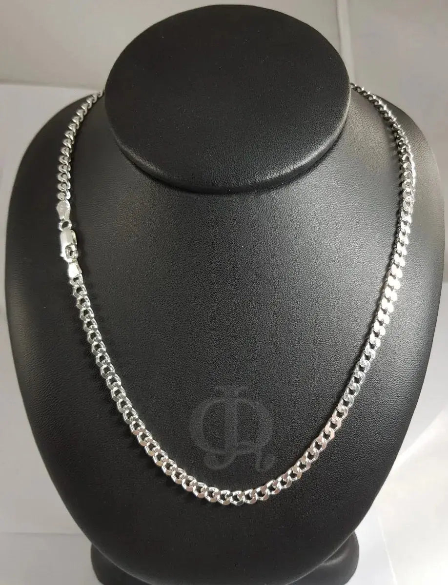 Cadena Plata 925 Groumet 4mm 55cm Maciza Hombre Premiun Casa Plata