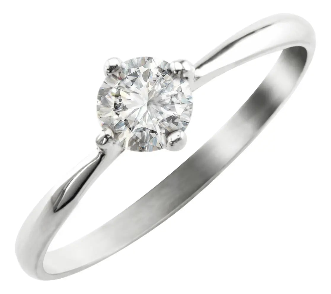 Anillo Solitario Piedra Central De Plata 925 Casa Plata
