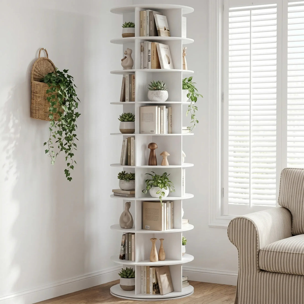 Torre Organizadora Giratoria Premium 360° – Más Espacio y Organización